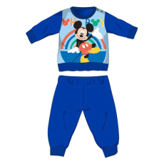  Disney Mickey egér baba polár pizsama - téli vastag pizsama - középkék - 86