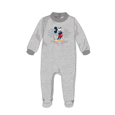 Disney Mickey egér baba velúr rugdalózó - szürke - 1-3 hónapos babának rugdalózó