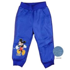 Disney Mickey egér bélelt vízlepergetős nadrág kék 18-24 hó (92 cm) gyerek nadrág