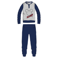 Disney Mickey egér férfi vékony pamut pizsama - jersey pizsama - világosszürke-sötétkék - S gyerek hálóing, pizsama