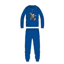 Disney Mickey egér téli pamut gyerek pizsama - interlock pizsama - középkék - 98 gyerek hálóing, pizsama