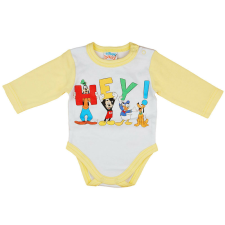  Disney Mickey és barátai hosszú ujjú baba body sárga kombidressz, body