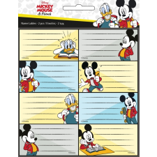  Disney Mickey füzetcímke 16 db-os iskolai kiegészítő