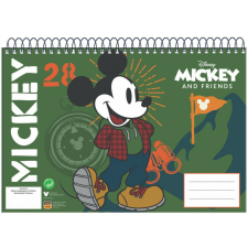 Disney Mickey Hike A/4 spirál vázlatfüzet 30 lapos füzet