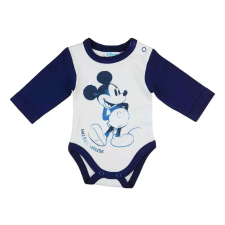 Disney Mickey hosszú ujjú baba body fehér/kék (104) kombidressz, body