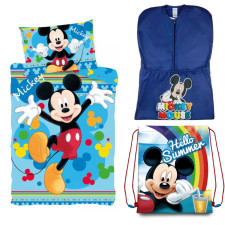 Disney Mickey Joyful ágyneműhuzat oviszsákkal és tornazsákkal lakástextília