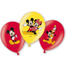Disney Mickey léggömb, lufi 6 db-os party kellék