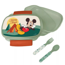 Disney Mickey Nature szendvicsdoboz + evőeszköz szett babaétkészlet