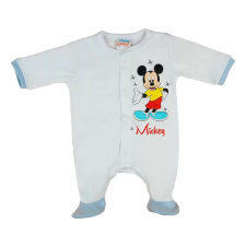 Disney Mickey pamut baba rugdalózó - fehér/kék (62) rugdalózó