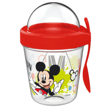  Disney Mickey pohár snack tartó fedéllel és kanállal 350 ml kulacs, kulacstartó