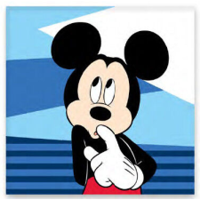 Disney Mickey Shy kéztörlő, arctörlő, törölköző 30x30cm babatörülköző, kifogó
