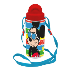 Disney Mickey Sun műanyag kulacs akasztóval 500 ml kulacs, kulacstartó