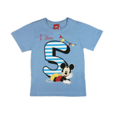 Disney Mickey szülinapos kisfiú póló 5 éves - 110-es méret gyerek póló