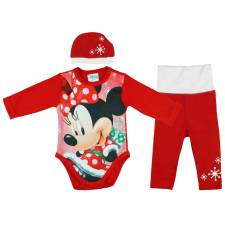 Disney Minnie 3 részes (sapka+nadrág+body) szett Karácsony babaruha szett