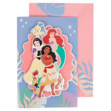 Disney Minnie Disney Hercegnők 3D üdvözlőkártya ajándékkísérő kártya