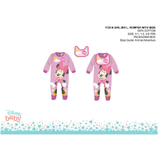 Disney Minnie egér baba rugdalózó előkével - világosrózsaszín-lila - 0-1 hónapos babának rugdalózó