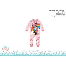 Disney Minnie egér baba rugdalózó - galléros - világosrózsaszín-rózsaszín - 0-1 hónapos babának rugdalózó