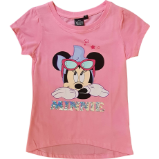  Disney Minnie egér flitteres, átfésülhető gyerek póló, 7 év, 128 cm