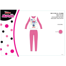 Disney Minnie egér gyerek jersey pizsama - pamut pizsama -rózsaszín - 128 gyerek hálóing, pizsama