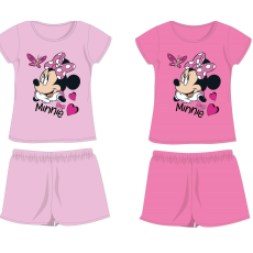  Disney Minnie egér pamut nyári együttes - póló-rövidnadrág szett - rózsaszín - 110