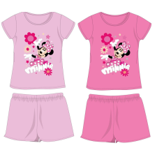 Disney Minnie egér pamut nyári együttes - póló-rövidnadrág szett - rózsaszín - 128 gyerek ruha szett
