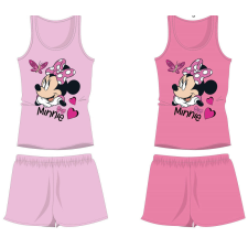 Disney Minnie egér pamut nyári együttes - trikó-rövidnadrág szett - rózsaszín - 128 gyerek ruha szett
