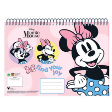 Disney Minnie Joy A/4 spirál vázlatfüzet 30 lapos füzet