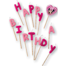 Disney Minnie Junior Happy Birthday gyertya party kellék