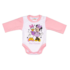 Disney Minnie mintával nyomott hosszú ujjú baba body kombidressz, body