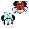 Disney Minnie Mouse dupla kitűző, táskára, pénztárcára, dzsekire, 3 cm (2 db-os)