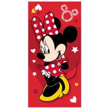 Disney Minnie Pretty in Red fürdőlepedő, strandtörölköző 70x140 cm lakástextília