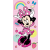 Disney Minnie Rainbow fürdőlepedő, strand törölköző 70x140cm