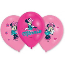 Disney Minnie Smile léggömb, lufi 6 db-os 11 inch (27,5cm) party kellék