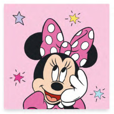 Disney Minnie Star kéztörlő, arctörlő, törölköző 30x30cm lakástextília
