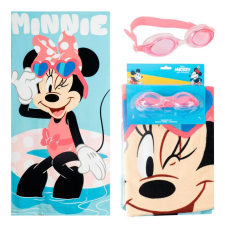 Disney Minnie Swimming törölköző és úszószemüveg szett babatörülköző, kifogó
