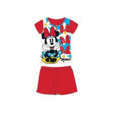 Disney Nyári rövid ujjú gyerek pamut pizsama - Disney Minnie egér - piros - 128 gyerek hálóing, pizsama