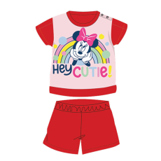Disney Nyári rövid ujjú pamut baba pizsama - Disney Minnie egér - piros - 92