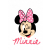 Disney pamut,gumis lepedő - fehér Minnie