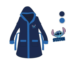  Disney Stitch kapucnis pamut köntös kisfiúknak - sötétkék - 98-104