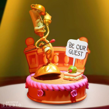  DISNEY Szépség és a Szörnyeteg (Beauty And The Beast) figura - Lumiere játékfigura