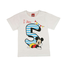 Disney szülinapos fiú Póló - Mickey Mouse (5 éves) - 116-os méret gyerek póló