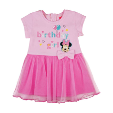 Disney szülinapos rövid ujjú Kislány ruha - Minnie Mouse #rózsaszín - 116-os méret