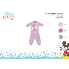 Disney Téli pamut interlock baba pizsama - Disney Minnie egér - világoslila - 98