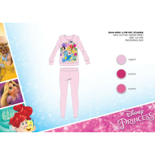 Disney Téli pamut interlock gyerek pizsama - Disney Hercegnők - világosrózsaszín - 110 gyerek hálóing, pizsama
