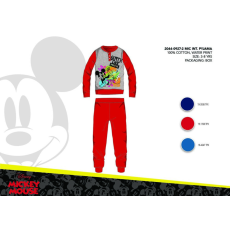 Disney Téli pamut interlock gyerek pizsama - Disney Mickey egér - piros - 110