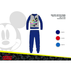 Disney Téli pamut interlock gyerek pizsama - Disney Mickey egér - sötétkék - 116