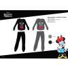 Disney Téli pamut interlock női pizsama - Disney Minnie egér - szürke - L