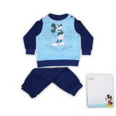 Disney Téli vastag pamut baba pizsama - Mickey egér - the Best - sötétkék - 80