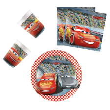 Disney Verdák Disney Cars 3, Verdák party szett 36 db-os 20 cm-es tányérral party kellék