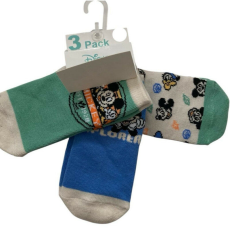  Disney zokni - 3 db a csomagban - Mickey 6-12 hó zöld